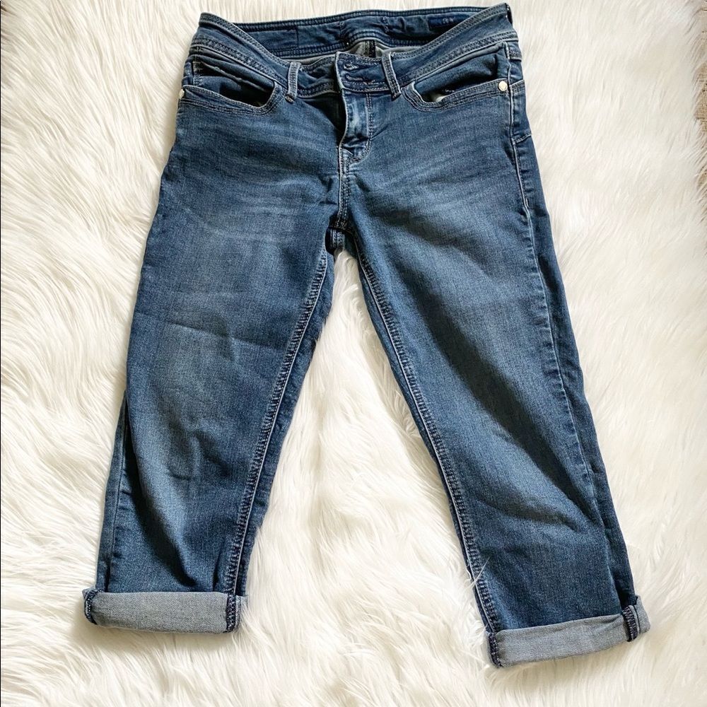 Seven7 Y2K cropped skinny low rise jeans 27